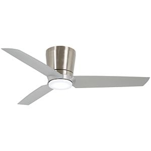 Minka Aire Pure 48 Inch Indoor Ceiling Fan in Brushed Nickel with Silver