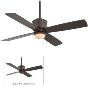 Minka Aire Ceiling Fan with Light Kit in Oil Rubbed Bronze