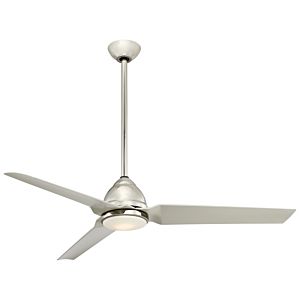 Minka Aire Java LED 54 Inch Indoor/Outdoor Ceiling Fan in Polished Nickel