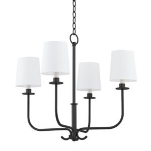 Bodhi 4-Light Chandelier in Forged Iron