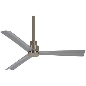 Minka Aire Simple 52 Inch Indoor/Outdoor Ceiling Fan in Brushed Nickel
