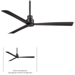 Minka Aire Simple 52 Inch Indoor/Outdoor Ceiling Fan in Coal