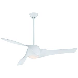 Minka Aire Ceiling Fan with Light Kit in White