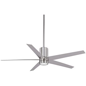 Minka Aire Symbio 56 Inch LED Ceiling Fan in Brushed Nickel