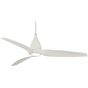 Minka Aire Tear 60 Inch LED Ceiling Fan in Flat White