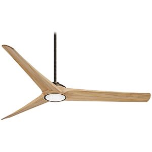 Minka Aire Timber 84 Inch LED Ceiling Fan in Heirloom Bronze with Maple Blades