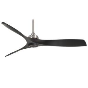 Minka Aire Aviation 60 Inch Ceiling Fan in Brushed Nickel with Coal