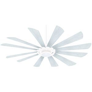  Contemporary 65" Indoor/Outdoor Ceiling Fan in Textured White
