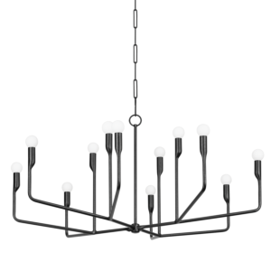 Norman 12-Light Chandelier in Forged Iron
