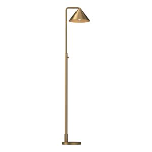 Remy 1-Light Floor Lamp in Brushed Gold