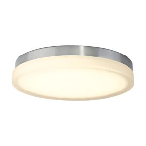 Slice 1-Light LED Flush Mount Ceiling Light in Brushed Nickel