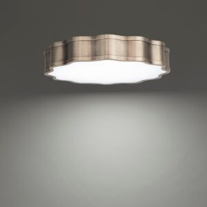 Vaughan 1-Light LED Flush Mount Ceiling Light in Brushed Nickel