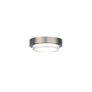 Kind 1-Light LED Flush Mount Ceiling Light in Brushed Nickel