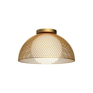Haven 1-Light Flush Mount in Gold with Opal Matte Glass