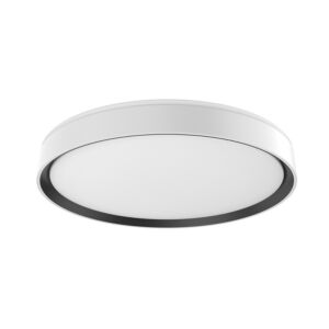 Essex LED Flush Mount in White with Black