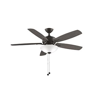  Aire Deluxe 52" LED Indoor Ceiling Fan in Matte Greige with White Frosted Glass