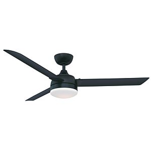  Xeno Wet 56" LED Indoor/Outdoor Ceiling Fan in Black with Opal Frosted Glass