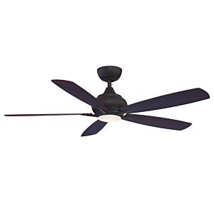 Fanimation Doren 52 Inch LED Indoor Ceiling Fan in Dark Bronze with Opal Frosted Glass