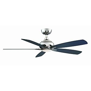  Doren 52" LED Indoor Ceiling Fan in Polished Nickel with Opal Frosted Glass