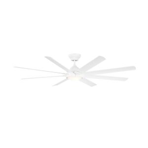 Hydra 1-Light 80" Ceiling Fan in Matte White