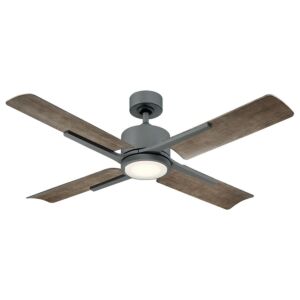 Cervantes 1-Light 56" Ceiling Fan in Graphite with Weathered Gray