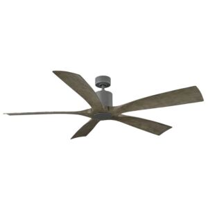 Aviator 5 54" Ceiling Fan in Graphite with Weathered Gray
