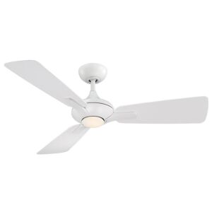 Mykonos 1-Light 52" Ceiling Fan in Matte White
