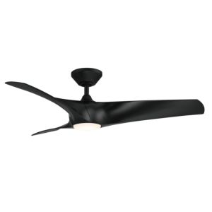 Modern Forms Zephyr 52 Inch Indoor/Outdoor Ceiling Fan in Matte Black
