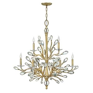 Eve 9-Light Chandelier in Champagne Gold