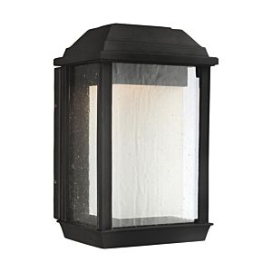 Feiss McHenry Small StoneStrong Outdoor LED Wall Lantern in Textured Black