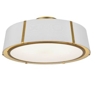 Crystorama Fulton 6 Light 24 Inch Ceiling Light in Antique Gold