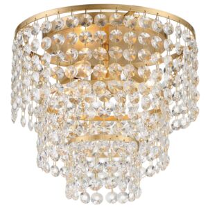 Gabrielle 3-Light Ceiling Mount in Antique Gold