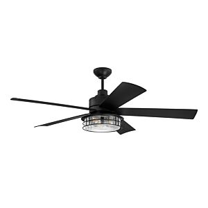 Craftmade Garrick 3 Light Indoor Ceiling Fan in Flat Black