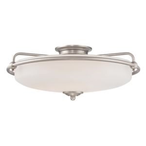 Quoizel Griffin 4 Light 21 Inch Ceiling Light in Antique Nickel