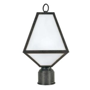 Brian Patrick Flynn for Crystorama Glacier 14 Inch Outdoor Post Light in Black Charcoal