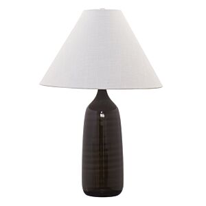 Scatchard 1-Light Table Lamp in Brown Gloss