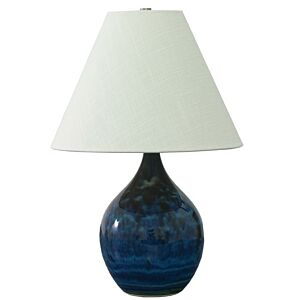 Scatchard 1-Light Table Lamp in Midnight Blue