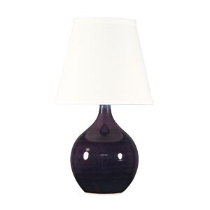 Scatchard 1-Light Table Lamp in Eggplant