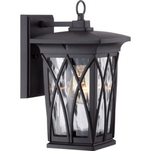 Quoizel Grover 7 Inch Outdoor Hanging Light in Mystic Black