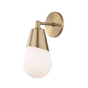 Mitzi Cora 12 Inch Wall Sconce in Aged Brass