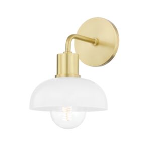Kyla 1-Light Bathroom Vanity Light Bracket in Aged Brass