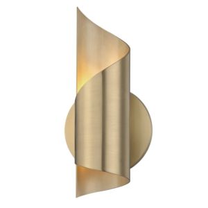 Mitzi Evie 10 Inch Wall Sconce in Aged Brass