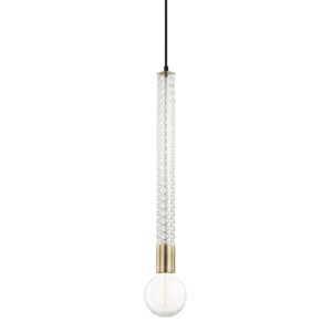 Mitzi Pippin 24 Inch Pendant Light in Aged Brass