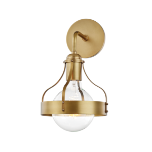 Mitzi Violet Wall Sconce in Aged Brass