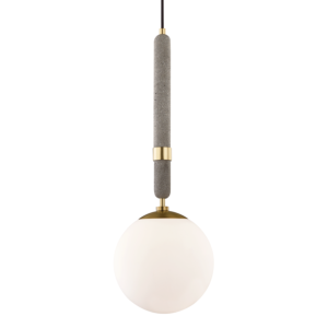 Brielle Pendant in Aged Brass