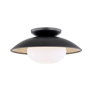 Mitzi Cadence Ceiling Light in Black and Gold Leaf