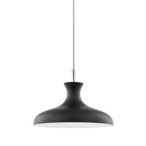 Mitzi Cassidy Mini Pendant in Polished Nickel and Black