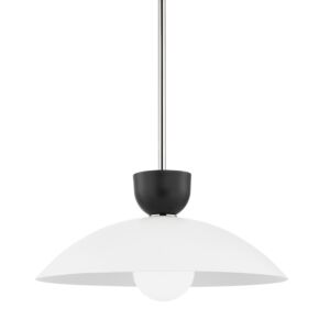 Whitley 1-Light Pendant in Polished Nickel