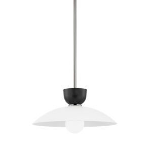 Whitley 1-Light Pendant in Polished Nickel