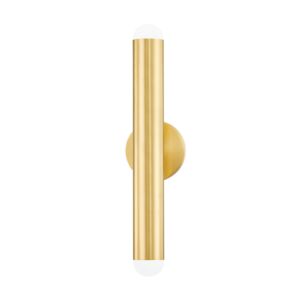 Taylor 2-Light Wall Sconce in Aged Brass